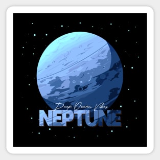 Neptune Planet Logo, Astronomy Space Exploration Art Sticker